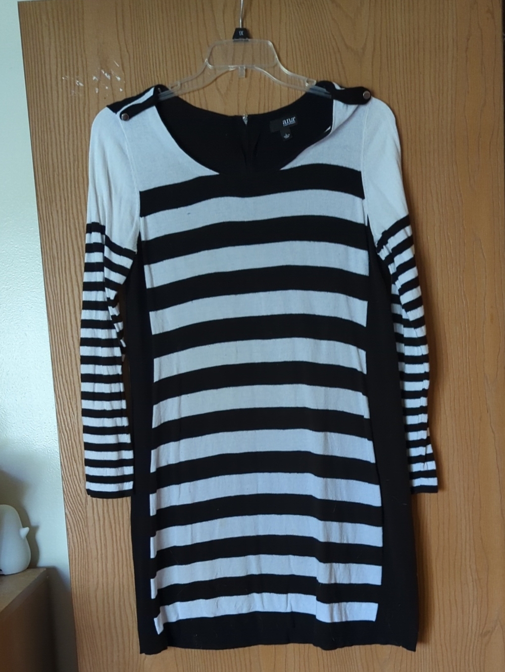 a.n.a. Black And White Sweater Dress